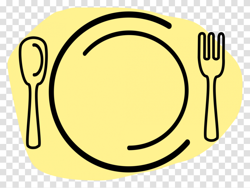 Iammisc Dinner Plate With Spoon And Fork Clip Art, Label, Oval Transparent Png