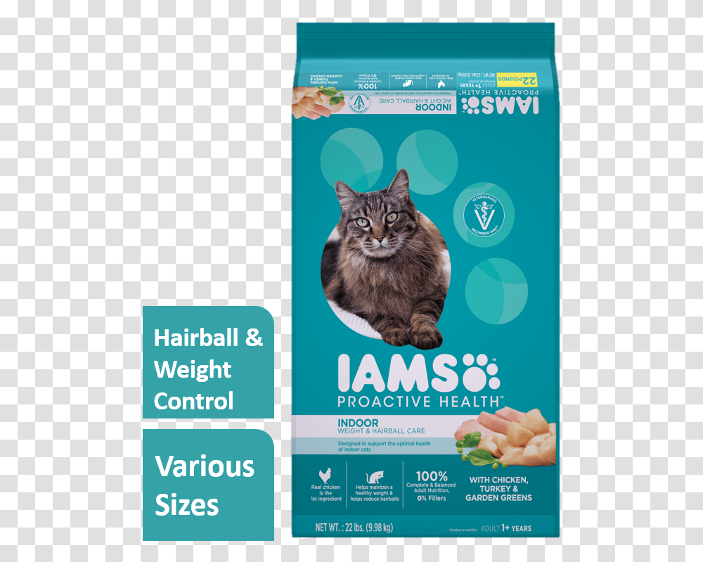 Iams Cat Food Indoor Weight And Hairball, Flyer, Poster, Paper, Advertisement Transparent Png