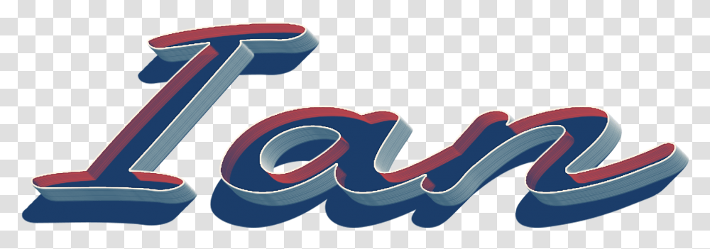 Ian 3d Letter Name Graphic Design, Hammer, Food, Toothpaste Transparent Png