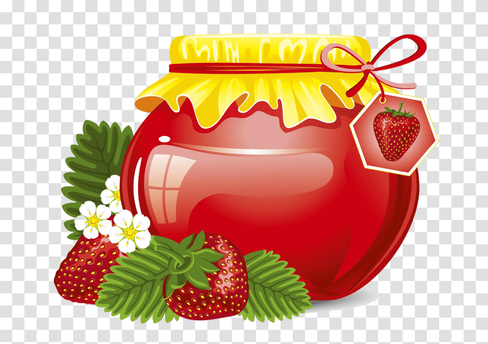Iandeks Fotki Jar Clip Art, Strawberry, Fruit, Plant, Food Transparent Png