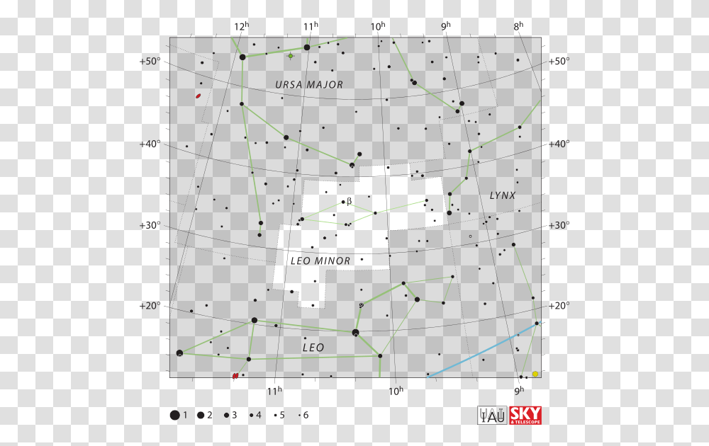 Iau Leo Minor Chart Iau And Sky Amp Telescope Magazine Leo Minor Constellation, Nature, Outdoors, Plot, Astronomy Transparent Png