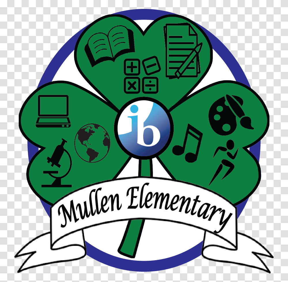 Ib Pyp Mullens Elementary School Logo, Recycling Symbol, Green, Graphics, Art Transparent Png