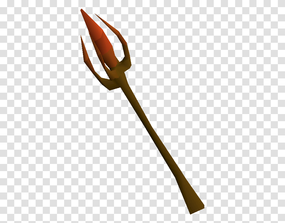 Iban Staff Osrs, Spear, Weapon, Weaponry, Trident Transparent Png