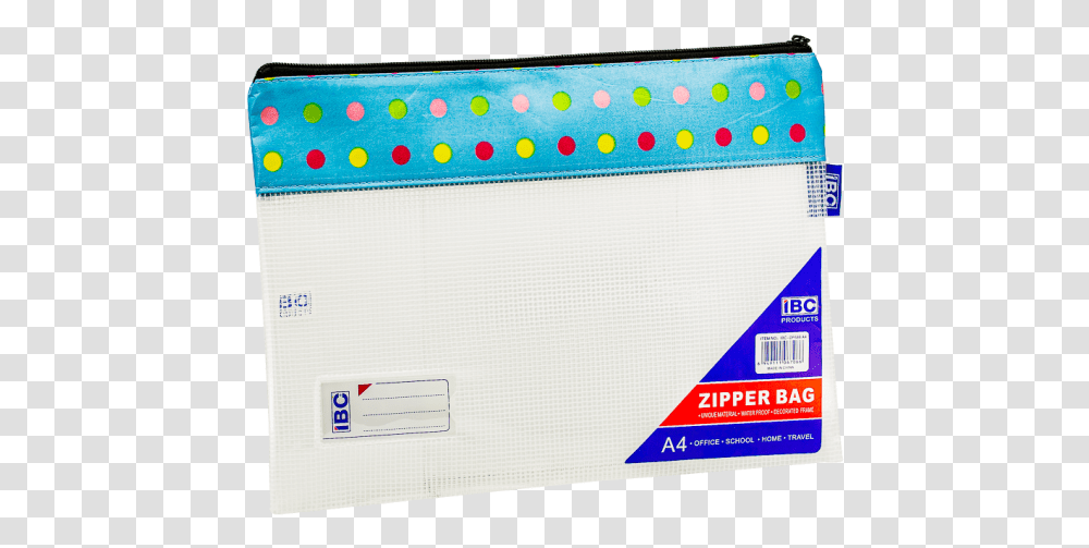 Ibc A4 Zipper Bag Blue Dot Bag, Texture, Wallet, Accessories, Accessory Transparent Png