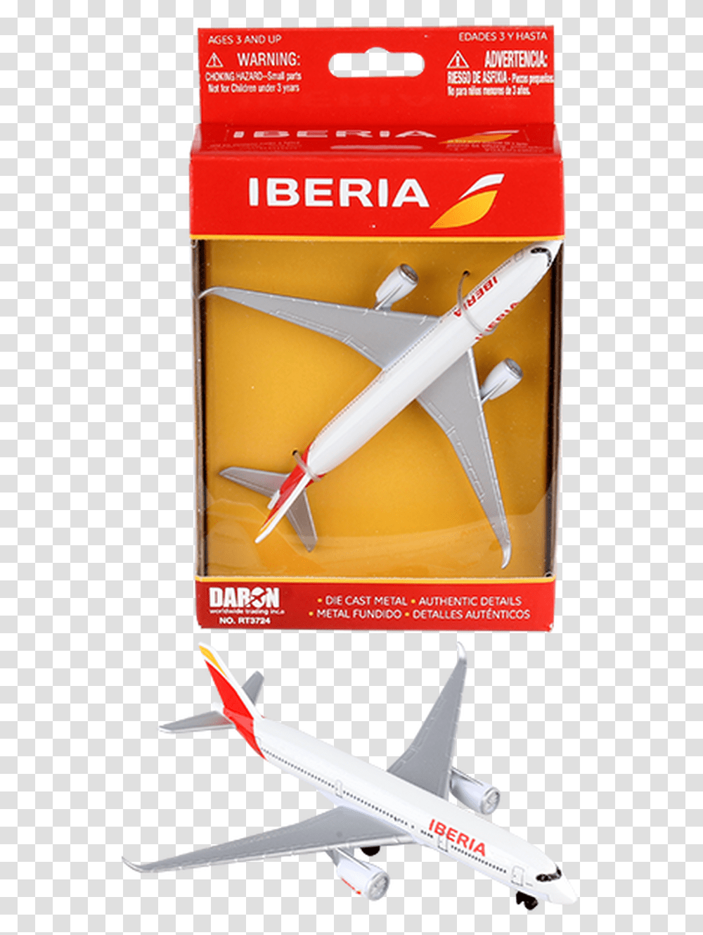 Iberia Toy Diecast Aircraft Airbus A350 Daron Toys Airplanes, Transportation, Vehicle, Electronics, Airliner Transparent Png