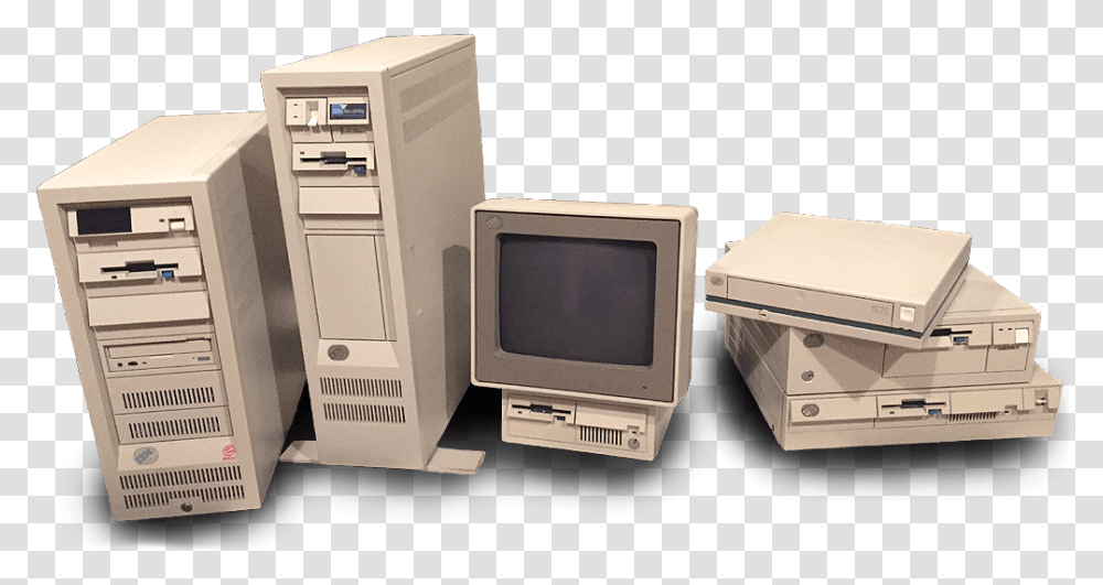 Ibm Personal Old Computer, Electronics, Monitor, Screen, Display Transparent Png