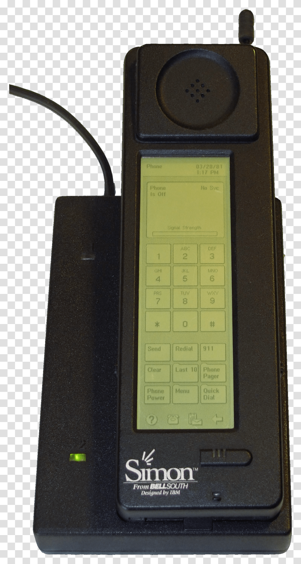 Ibm Simon Wikipedia First Touch Screen Phone Transparent Png