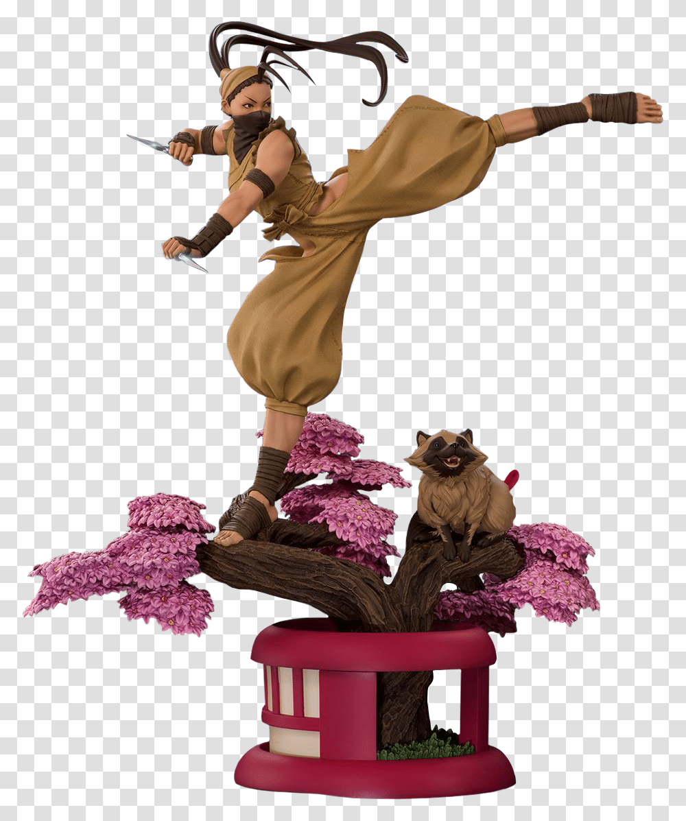 Ibuki 14 Scale Ultra Statue Ibuki Street Fighter, Person, Figurine, Outdoors, Leisure Activities Transparent Png