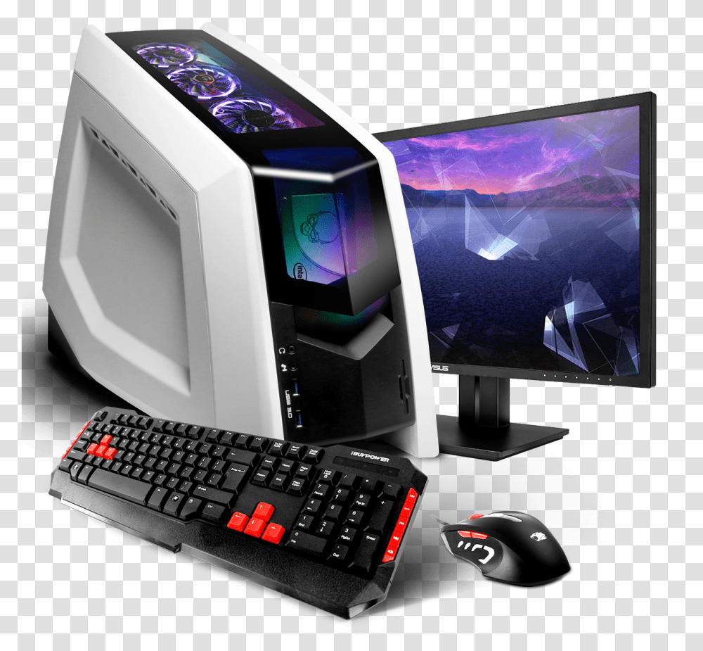 Ibuypower Mini Desktop, Computer Keyboard, Computer Hardware, Electronics, Monitor Transparent Png