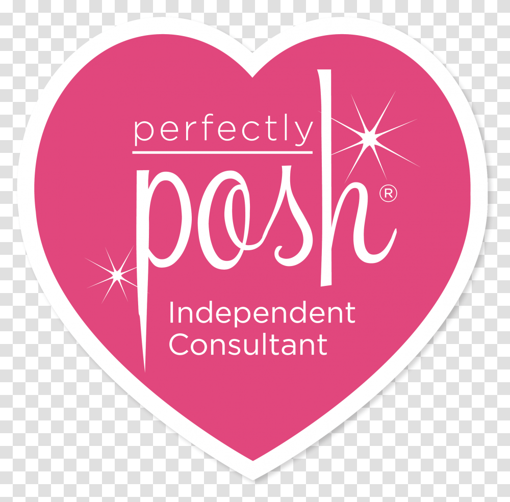 Ic Box Icposh Logopng Perfectly Posh, Heart, Plectrum, Label Transparent Png