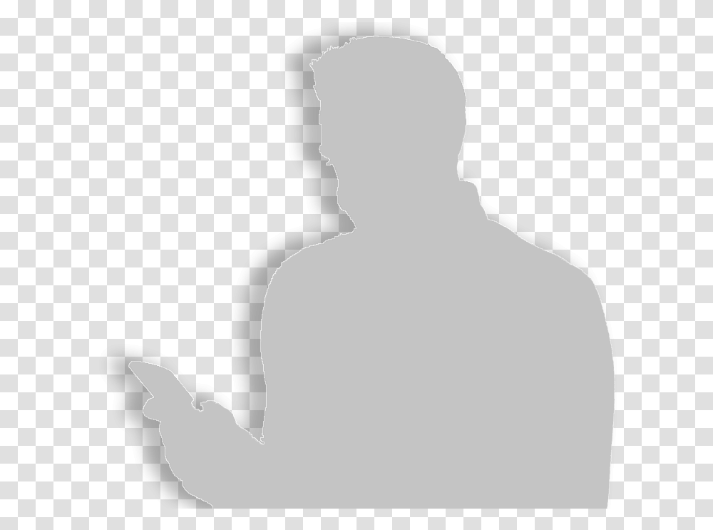 Ic Call Silhouette, Person, Human, Kneeling, Back Transparent Png