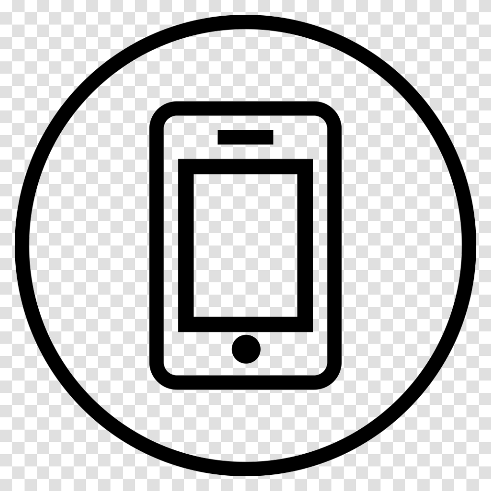 Ic Iphone Outline User Smartphone Icon, Electrical Device, Switch, Label Transparent Png