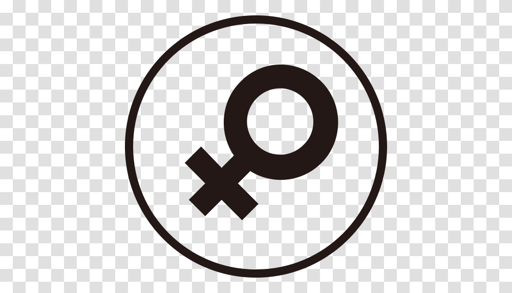 Ic Me Gender Female Female Gender Female Sign Icon With, Key, Hand Transparent Png