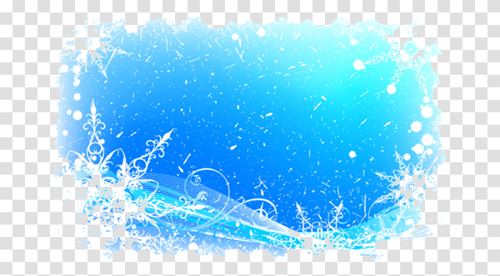 Ice And Snow Border Background Snowflake Border, Paper, Floral Design Transparent Png