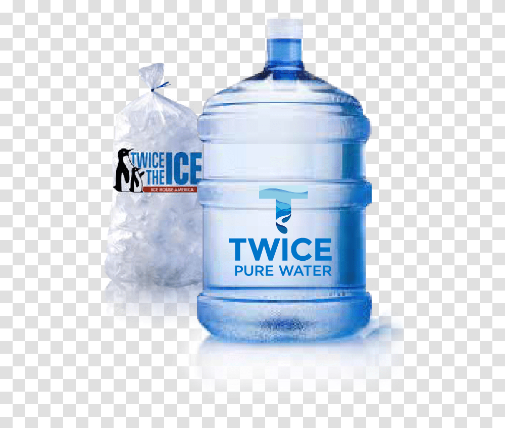 Ice Bagjug Twice The Ice Water 20 Ltr Bottles, Mineral Water, Beverage, Water Bottle, Drink Transparent Png