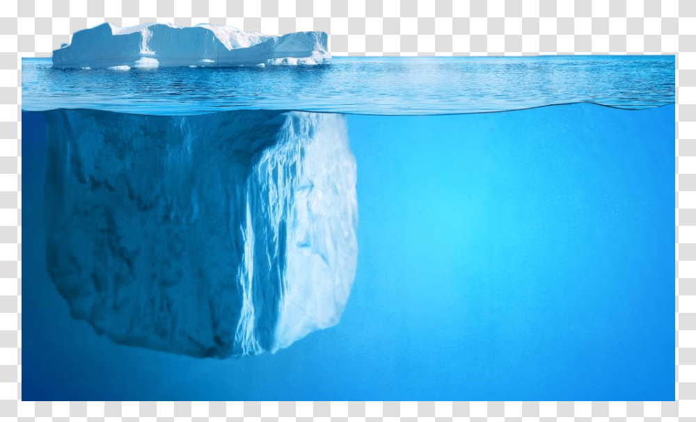 Ice Berg In Water, Nature, Outdoors, Mountain, Snow Transparent Png