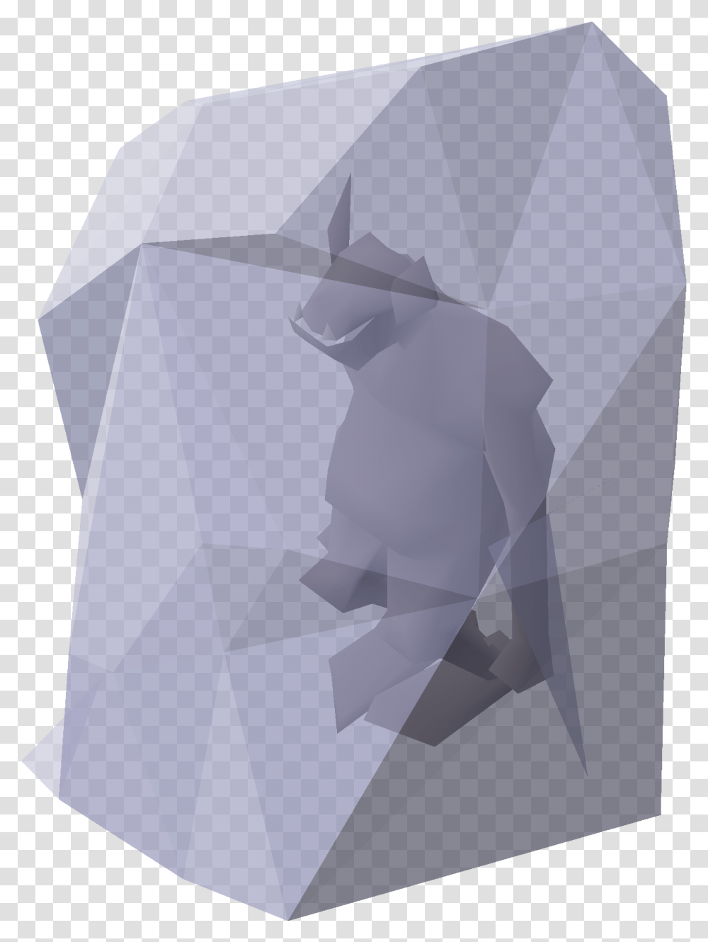 Ice Block Origami, Crystal, Art, Statue, Sculpture Transparent Png