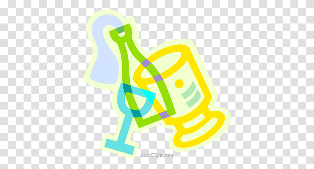 Ice Bucket And Champagne Bottle Royalty Free Vector Clip Art, Plot, Diagram Transparent Png