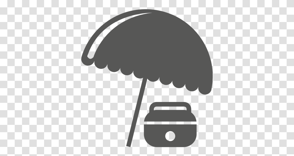 Ice Case Umbrella Icon & Svg Vector File Sombrilla Silueta, Lamp, Pillow, Cushion, Silhouette Transparent Png