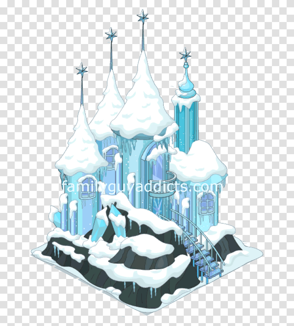 Ice Castle Illustration, Water, Architecture, Building, Birthday Cake Transparent Png