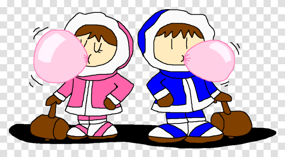 Ice Climbers Blowing Bubble Gum, Hood, Outdoors, Coat Transparent Png