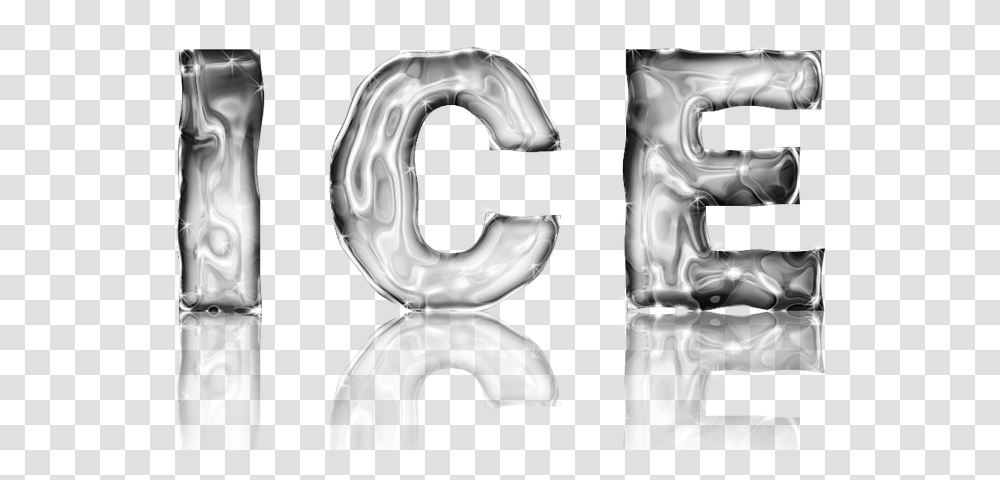 Ice Cold Ice Text Design Holiday Photoshop Monochrome, Alphabet, Number Transparent Png
