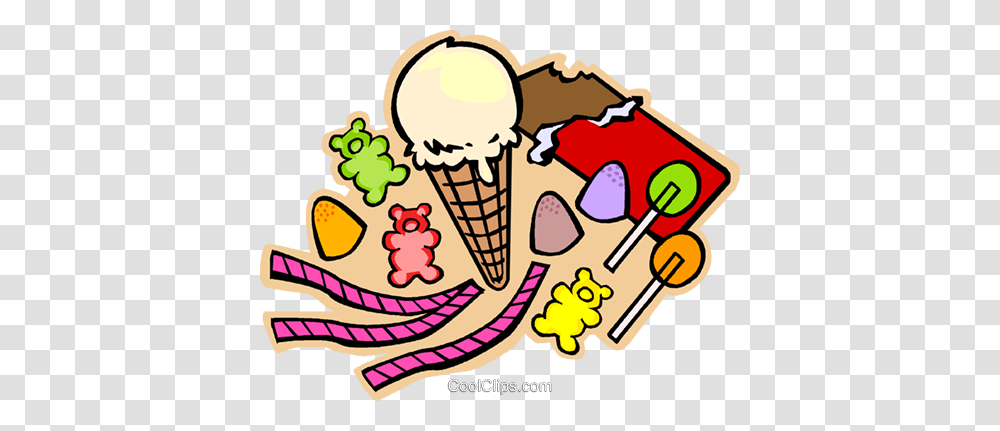 Ice Cream And Other Confections Royalty Free Vector Clip Art, Dessert, Food, Creme, Sweets Transparent Png