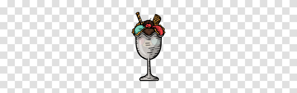 Ice Cream Bowl, Glass, Lamp, Costume Transparent Png