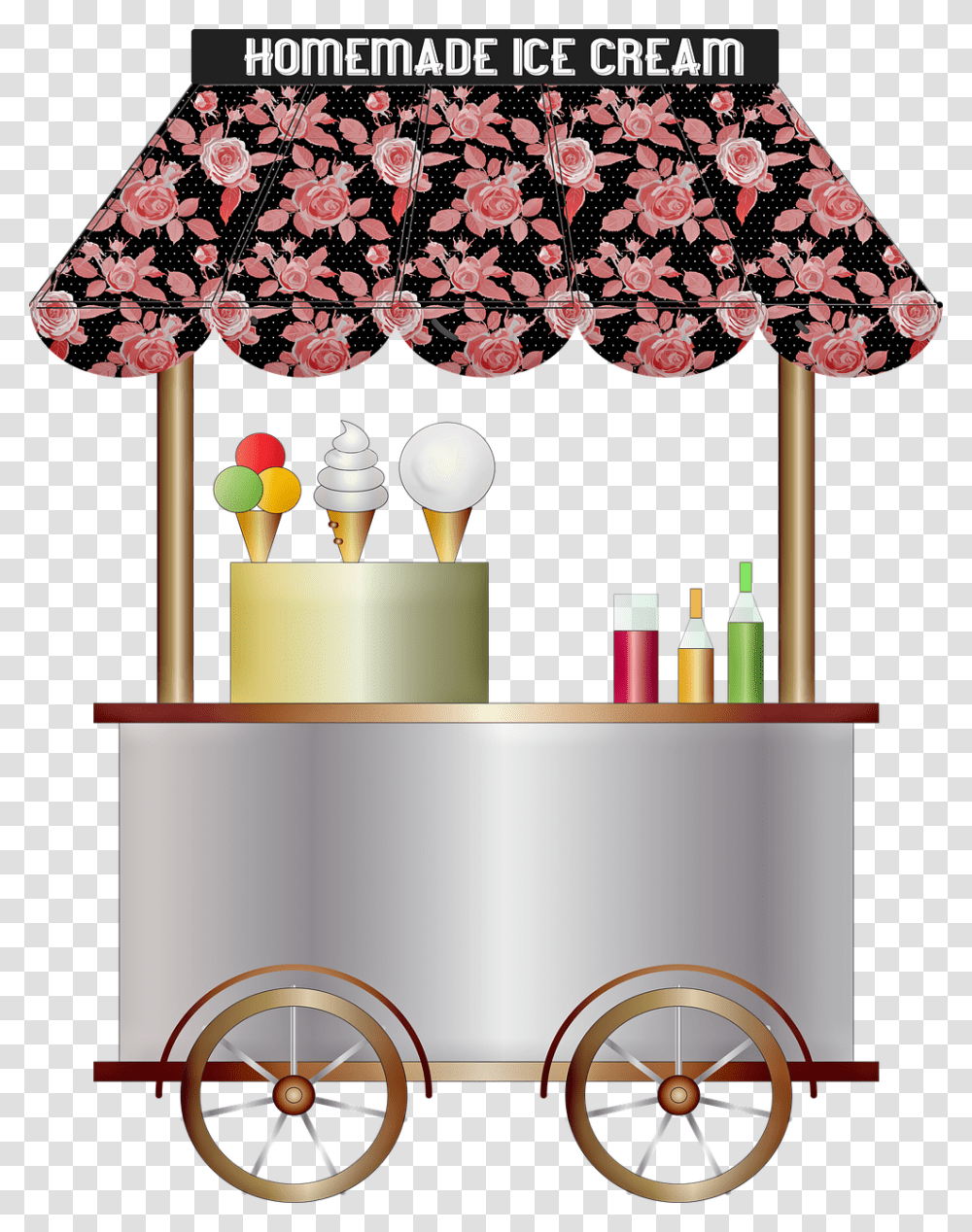 Ice Cream Cart Ice Cream Shabby Chic Chrome Homemade Homemade Ice Cream Cliparts, Lamp, Home Decor, Crowd, Face Transparent Png
