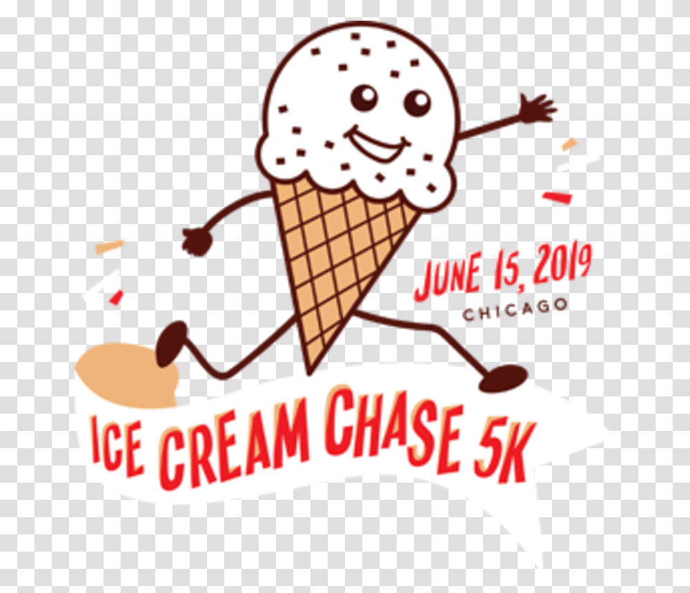 Ice Cream Chase 5k Gelato, Dessert, Food, Creme, Poster Transparent Png
