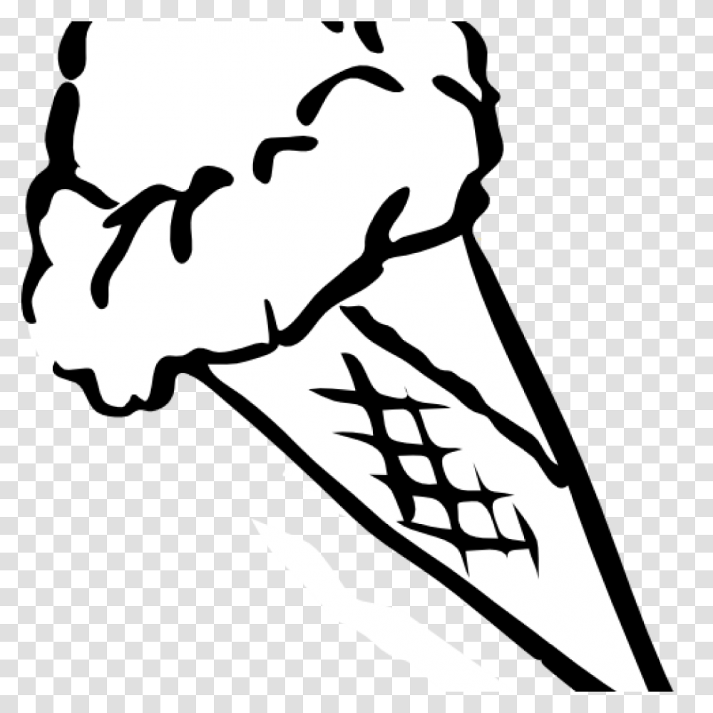 Ice Cream Clipart Black And White Clipart Free House Clipart, Stencil Transparent Png
