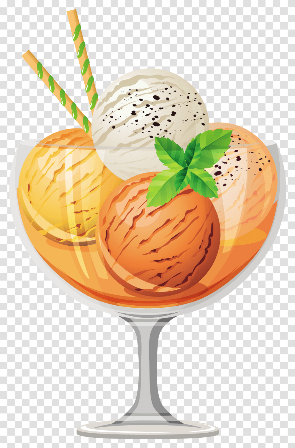 Ice Cream Cocktail Sundae Fruit Ice Cream, Dessert, Food, Creme, Glass Transparent Png