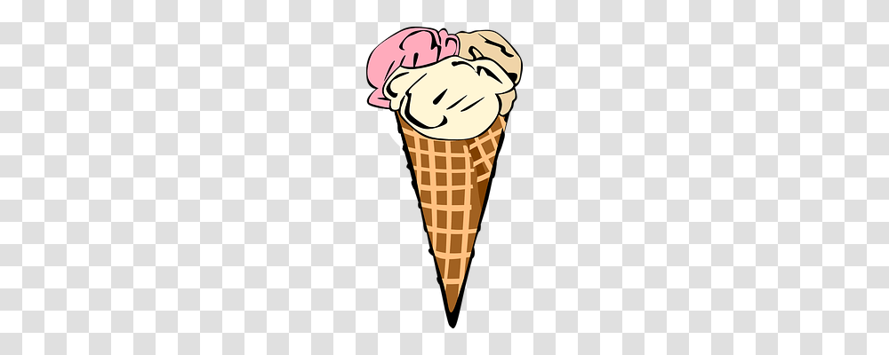 Ice Cream Cone Food, Dessert, Creme Transparent Png