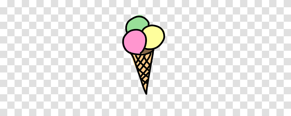 Ice Cream Cone Food, Dessert, Creme Transparent Png