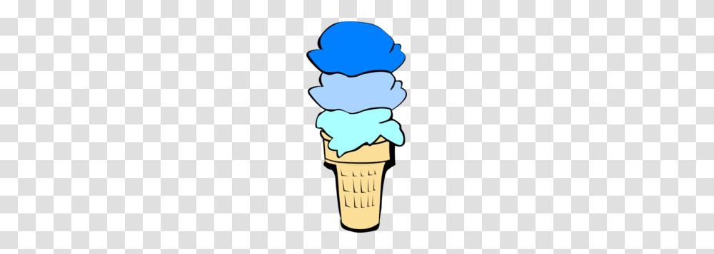 Ice Cream Cone Blue Scoops Clip Art, Dessert, Food, Creme, Sweets Transparent Png