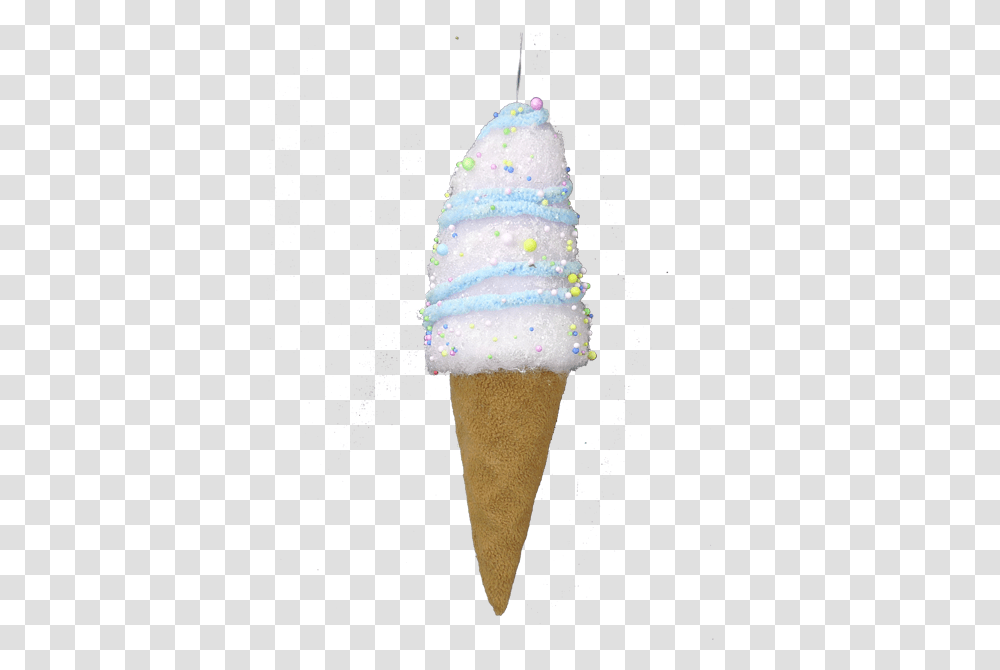Ice Cream Cone Christmas Ornament Pink Blue, Snowman, Winter, Outdoors, Nature Transparent Png