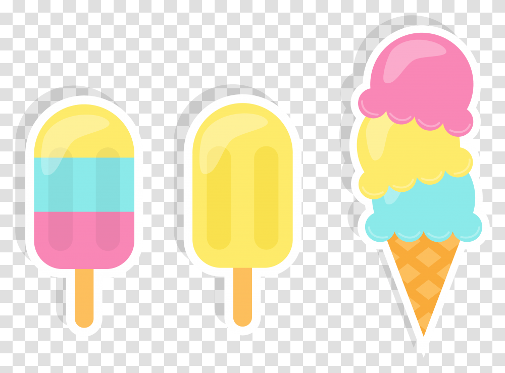 Ice Cream Cone Clipart Ice Cone Drawing Sticker, Ice Pop, Dessert, Food, Creme Transparent Png