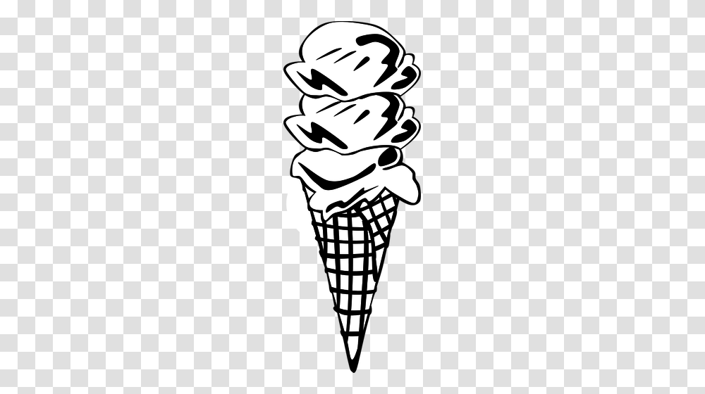 Ice Cream Cone Clipart, Stencil, Food, Label Transparent Png