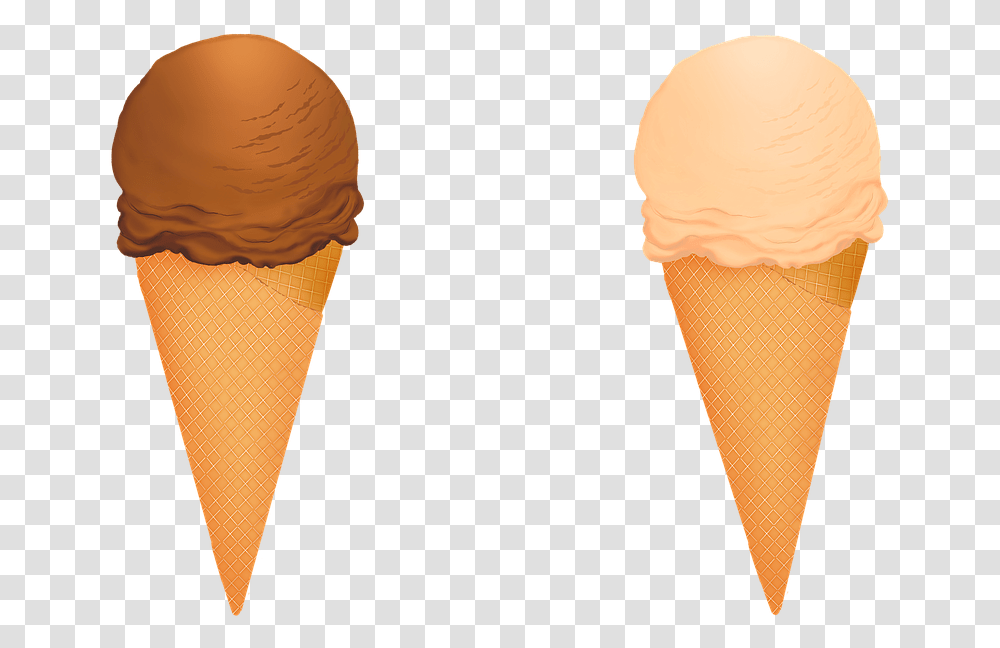 Ice Cream Cone, Dessert, Food, Creme, Lamp Transparent Png