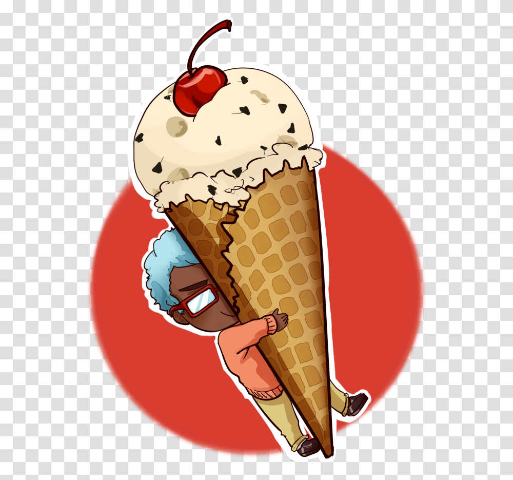 Ice Cream Cone, Dessert, Food, Creme, Person Transparent Png