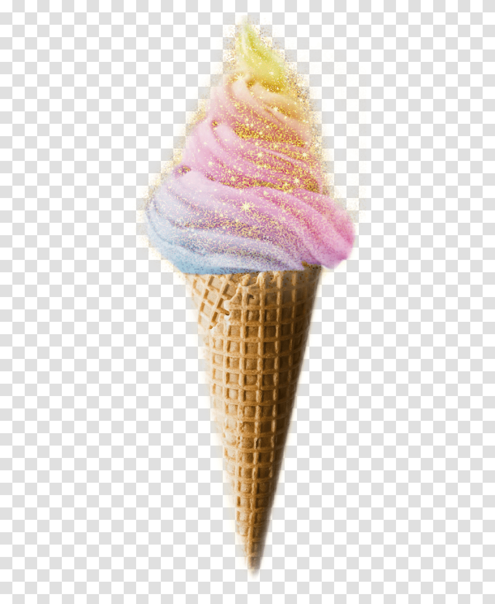 Ice Cream Cone, Dessert, Food, Creme, Pineapple Transparent Png