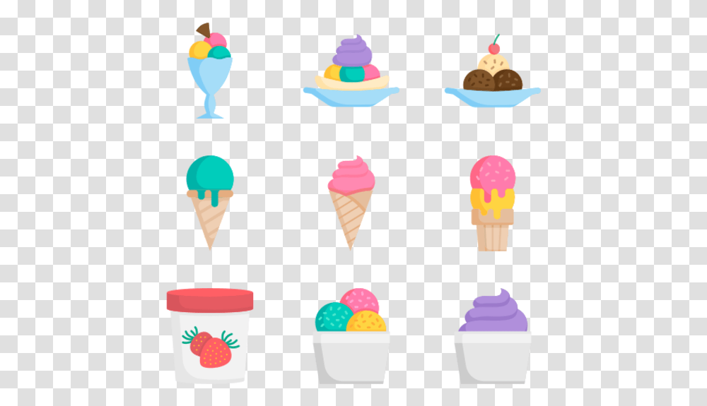 Ice Cream Cone, Dessert, Food, Creme, Sweets Transparent Png