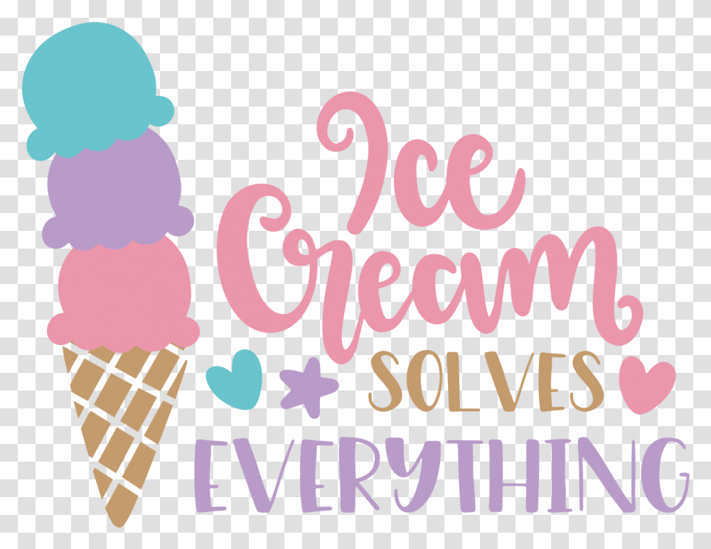 Ice Cream Cone, Dessert, Food, Creme Transparent Png