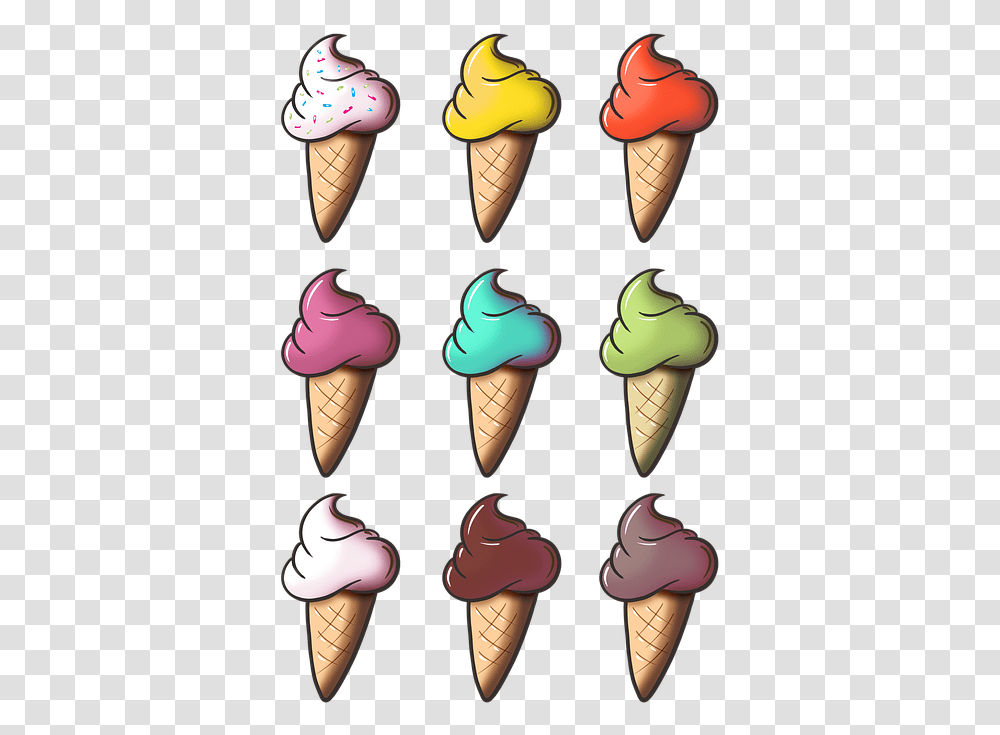 Ice Cream Cone Ice Cream Cone Vanilla Chocolate 7 Ice Cream, Dessert, Food, Creme, Sweets Transparent Png