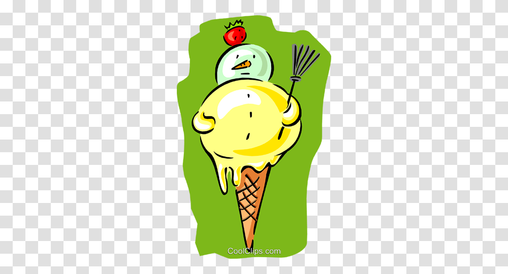 Ice Cream Cone Royalty Free Vector Clip Art Illustration, Dessert, Food, Creme, Light Transparent Png