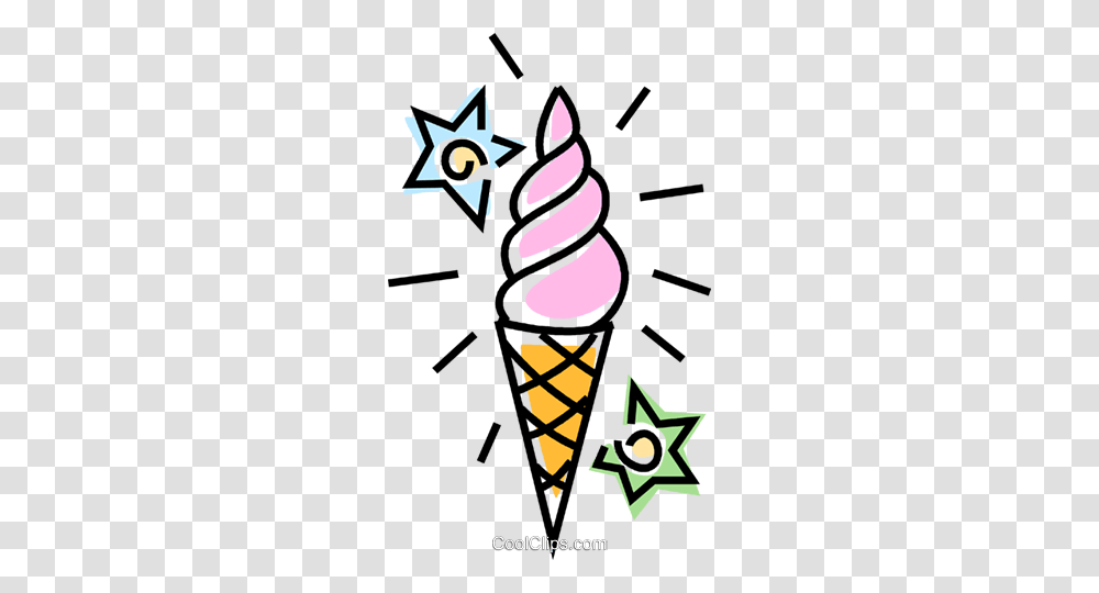 Ice Cream Cone Royalty Free Vector Clip Art Illustration, Label Transparent Png