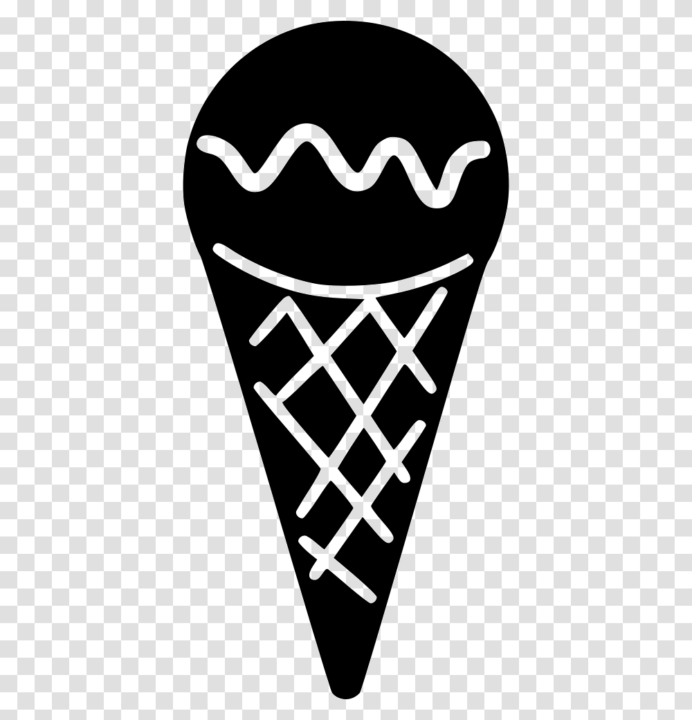 Ice Cream Cone, Stencil, Triangle, Rug Transparent Png