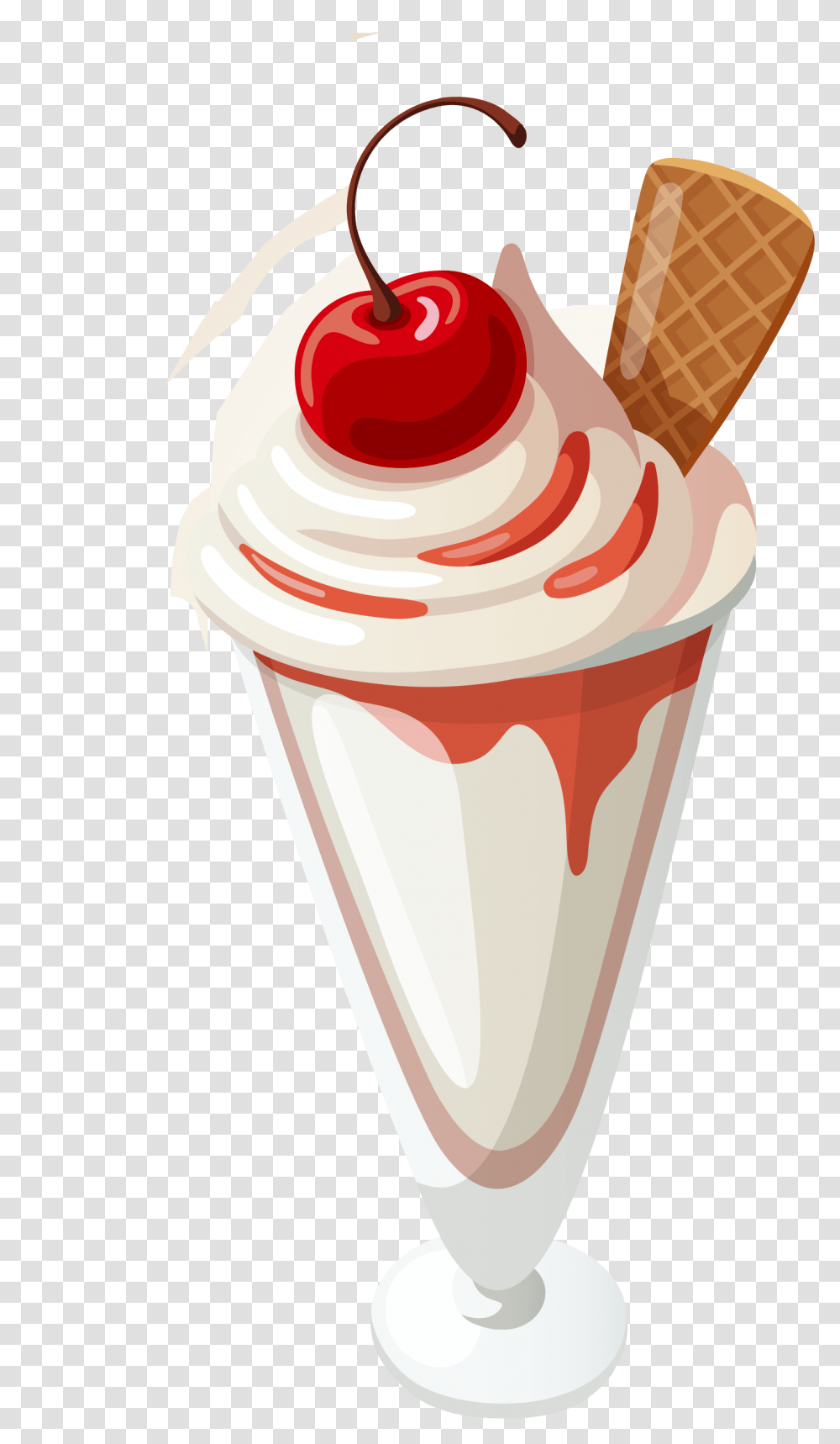 Ice Cream Cone Sundae Snow Cone Ice Cream Sundae Clipart, Dessert, Food, Creme, Birthday Cake Transparent Png