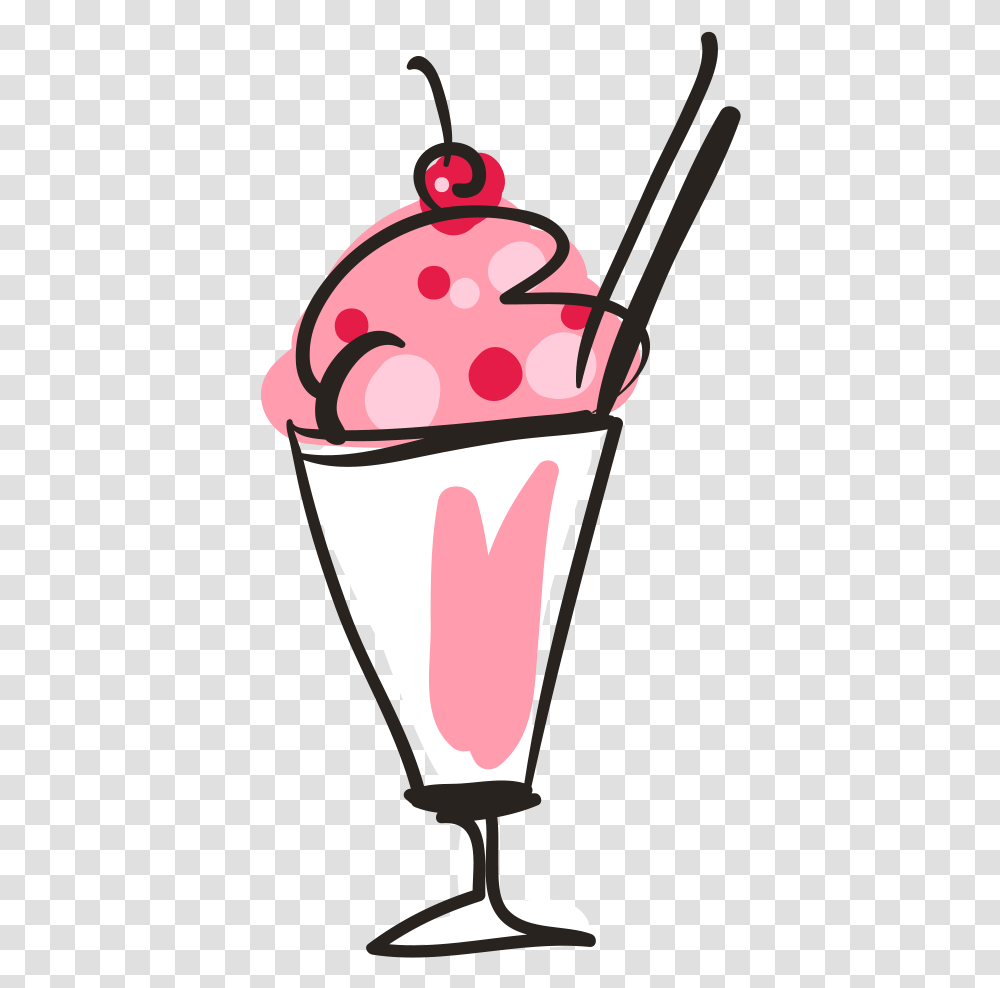 Ice Cream Cone Sundae Vector Material Milkshake Vector Cartoon, Dessert, Food, Creme, Sweets Transparent Png