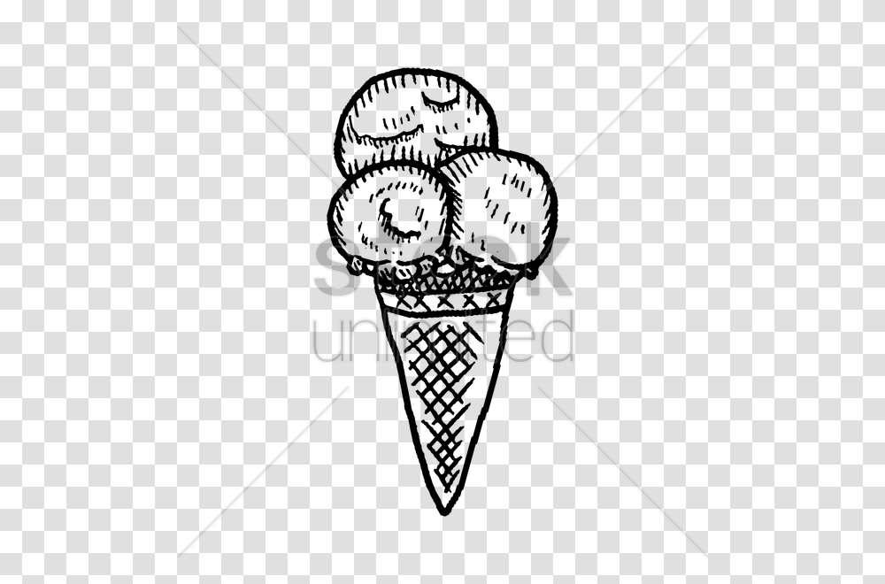 Ice Cream Cone Vector Image Ice Cream Cone, Sport, Bow, Triangle Transparent Png